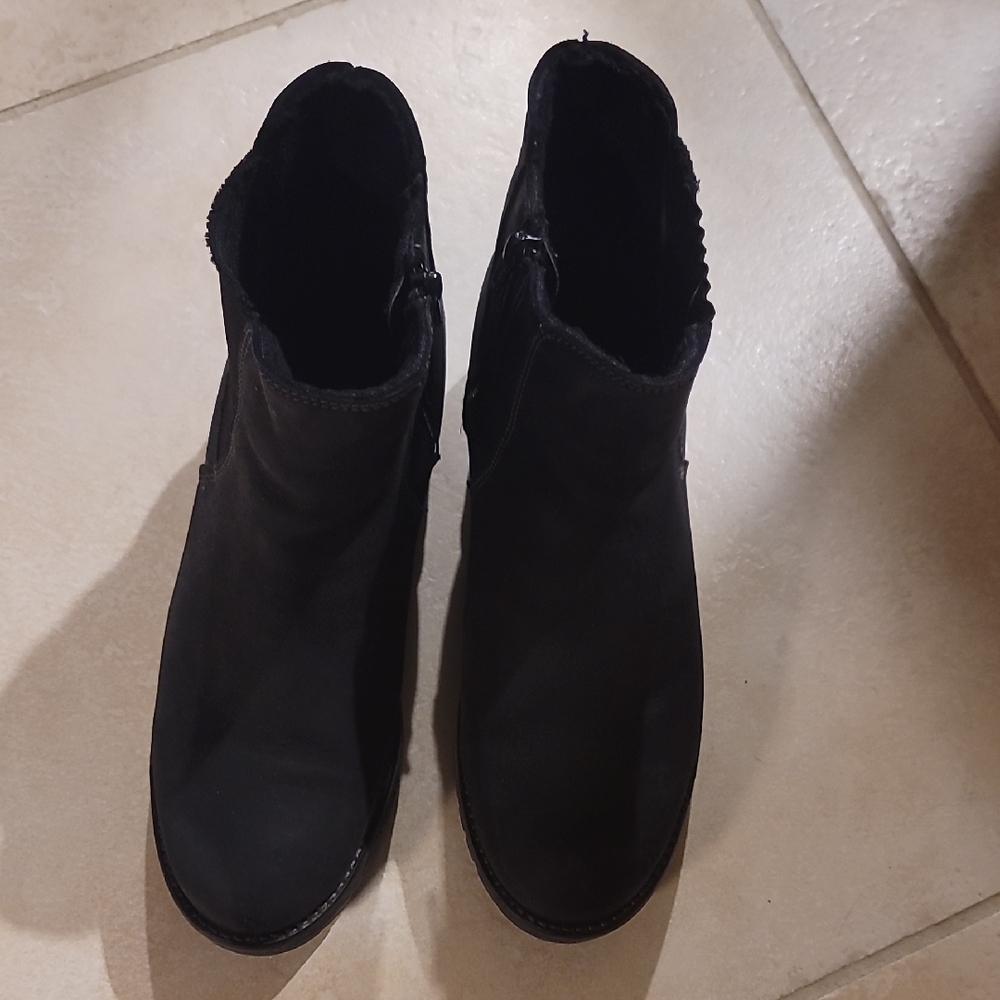 Bos & Co Mass Black Leather Women's Boots. Size 39/9
